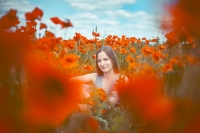 profesjonalny fotograf maciej bobyk poznań maki kwiaty sesja szamotuły